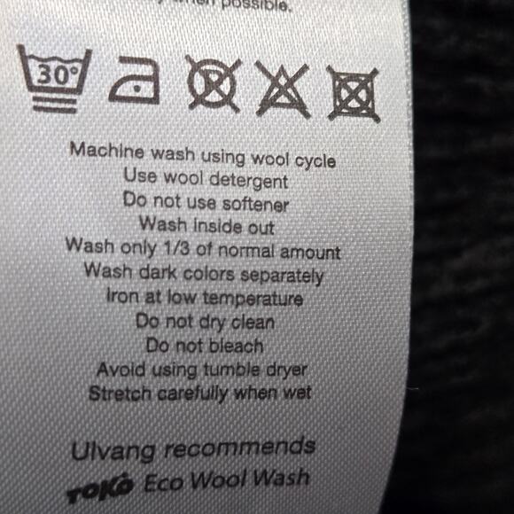 NWT Ulvang Rav Wool Sweater Grey Zip Unisex Size Small - Picture 11 of 11